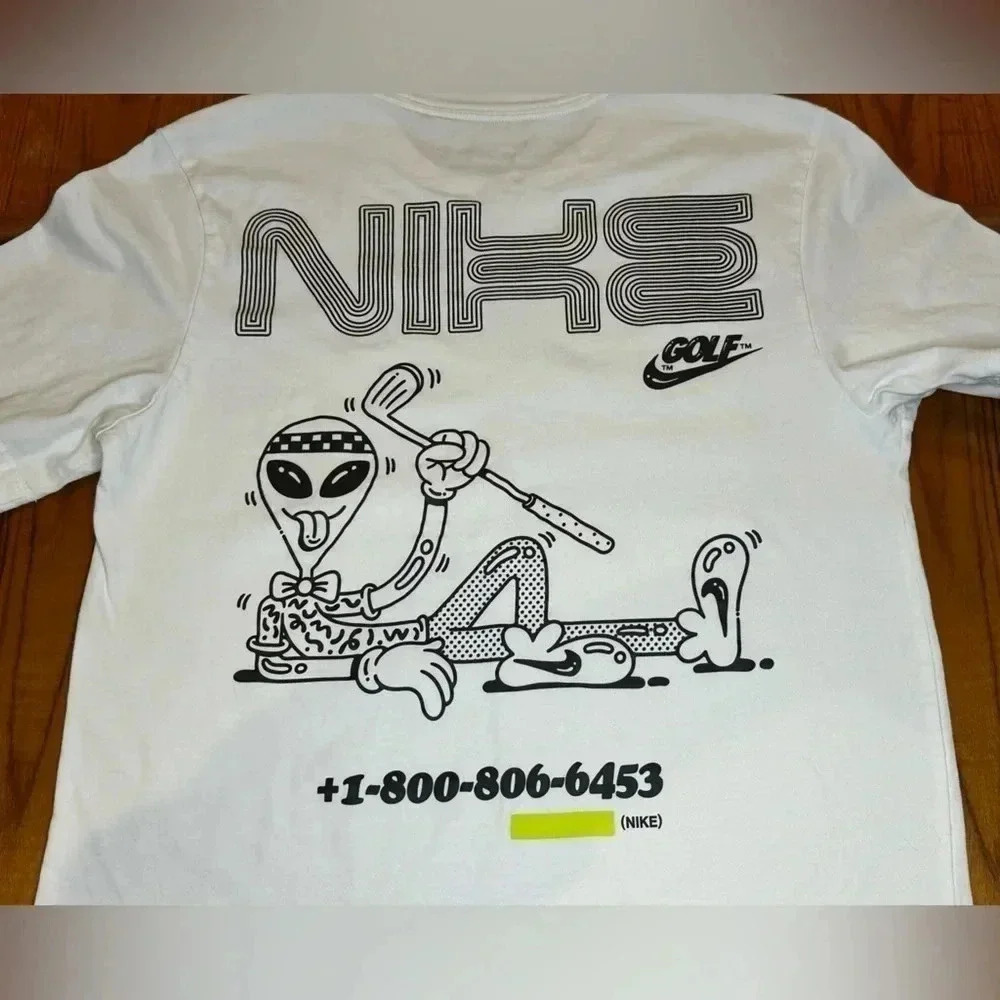 Nike Alien Golf T-shirt Size:s white - Picture 7 of 7